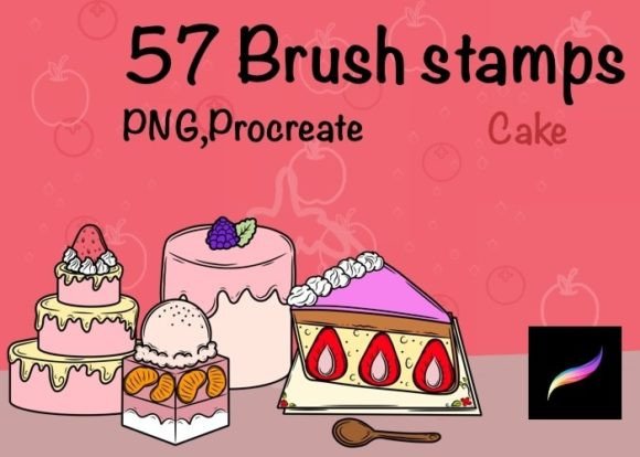 Cake Brush Stamps: Elevating Digital Confectionery Design