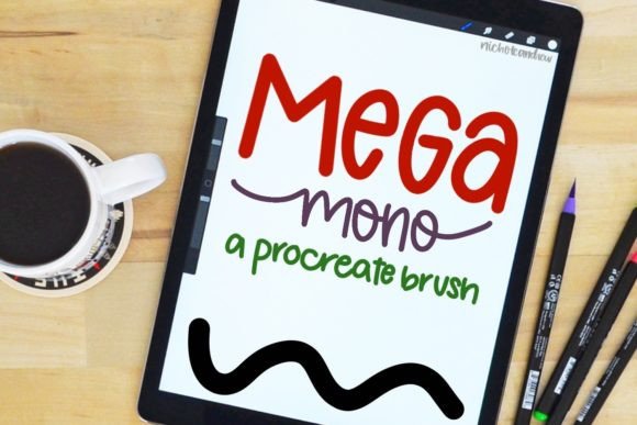 Evaluating the Mega Mono Procreate Brush for Digital Illustration