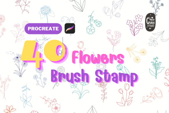 Flower Procreate 40 Brush Stamp: Creative Guide