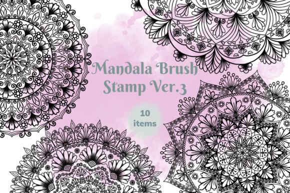 Mandala Brush Stamp Ver. 3: Digital Art Tools