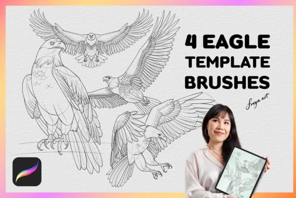 Procreate Eagle Stamp: A Strategic Asset for Digital Illustration Workflows