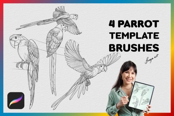 Procreate Parrot Stamp: A Practical Evaluation of Template Brushes for Digital Artists