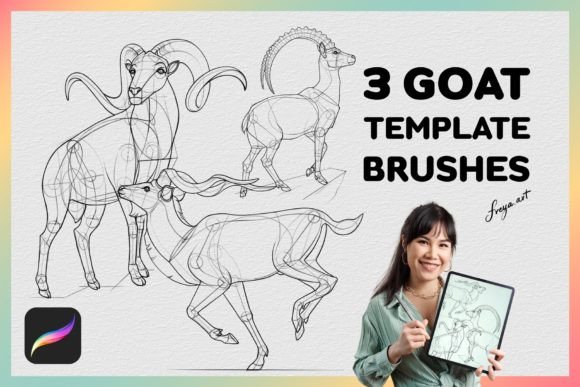 Unlock Creative Potential with the Procreate Goat Stamp
