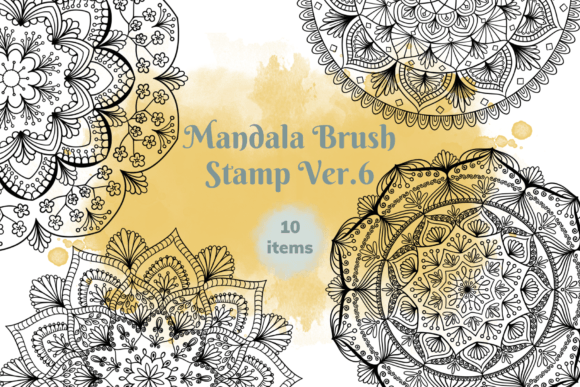 Unlock Creativity with Mandala Brush Stamp Ver. 6