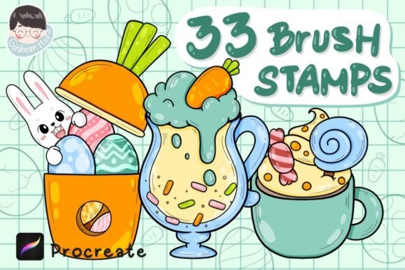 Unlocking Creativity with 33 Brush Stamp Procreate for Your Easter Designs